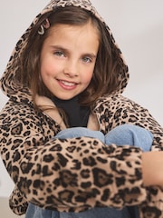 Neutral Animal Zip Through Hoodie (3-16yrs) - Image 4 of 6