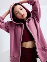 Berry Pink Zip Through Hoodie (3-16yrs) - Image 2 of 7