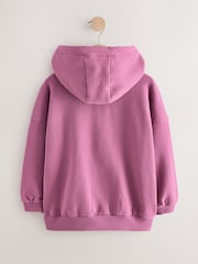 Berry Pink Zip Through Hoodie (3-16yrs) - Image 5 of 7