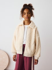 Cream Carved Borg Fleece (3-16yrs) - Image 15 of 17
