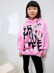 Pink Graffiti Hoodie (3-16yrs) - Image 1 of 8