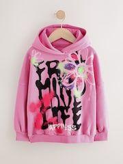 Pink Graffiti Hoodie (3-16yrs) - Image 5 of 8
