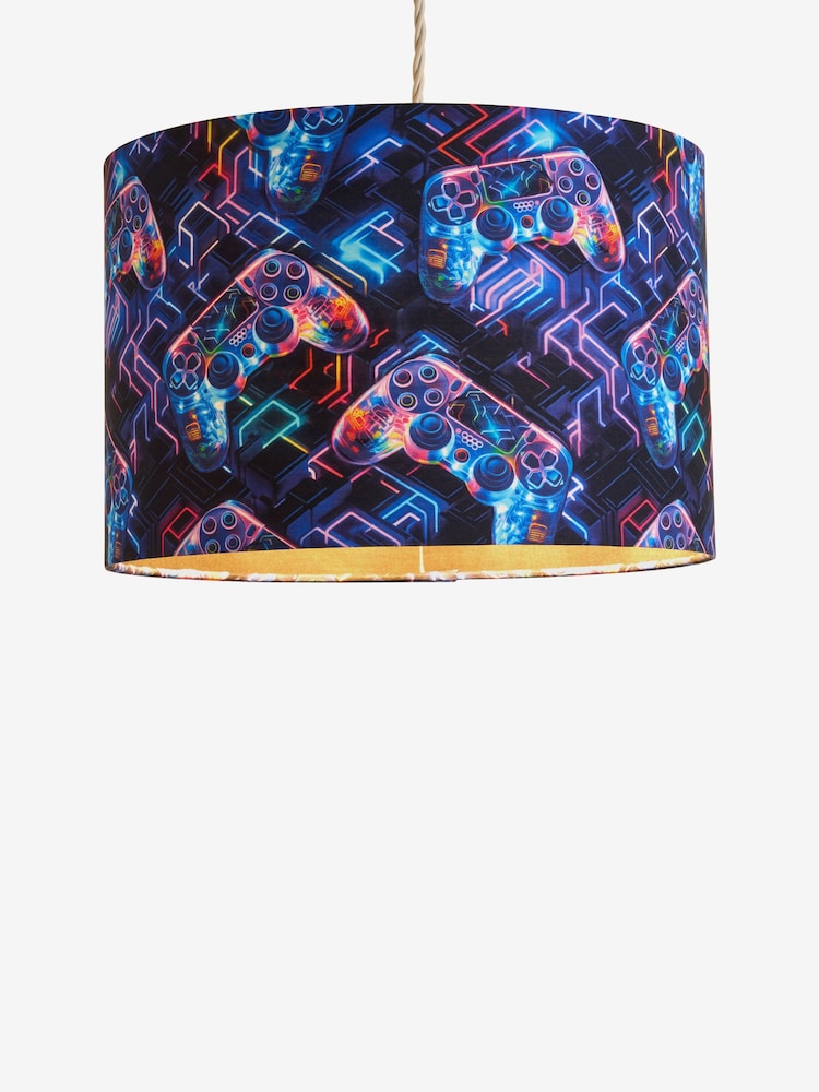 Blue Gamer Easy Fit Lamp Shade - Image 1 of 1