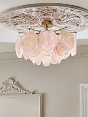 Pink Claremont Flush Ceiling Light - Image 2 of 4