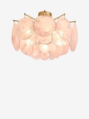 Pink Claremont Flush Ceiling Light - Image 4 of 4