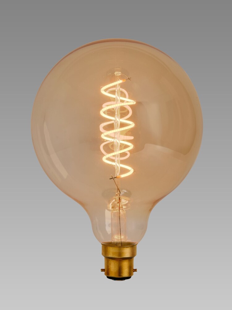 4W LED ES Retro Spiral Globe 125mm Light Bulb - Image 2 of 2
