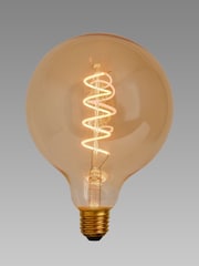 4W LED BC Retro Spiral Globe 125mm Light Bulb - Image 1 of 2