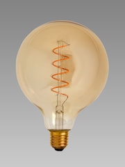 4W LED BC Retro Spiral Globe 125mm Light Bulb - Image 2 of 2