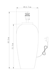 Green Roma Table Lamp Base - Image 4 of 6