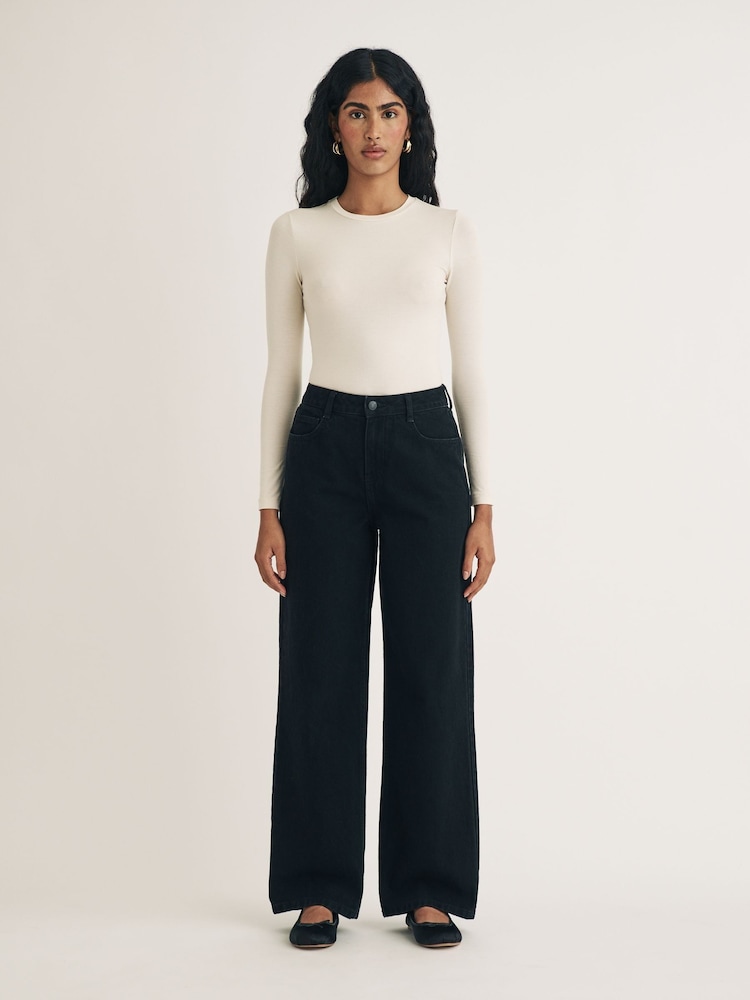 Nobodys Child Black Wide Leg Jean - Regular - Image 2 of 4