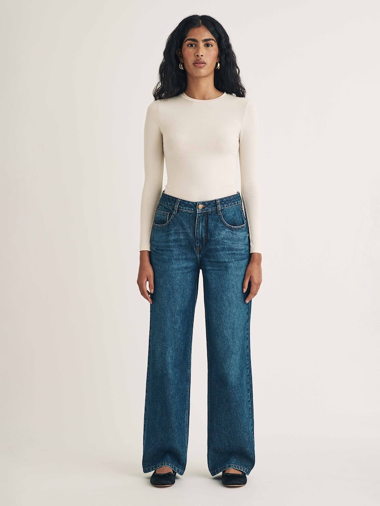 Nobodys Child Blue Wide Leg Jean - Regular - Image 2 of 4
