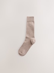 Neutral Marl 5 Pack Embroidered Lasting Fresh Socks - Image 4 of 8