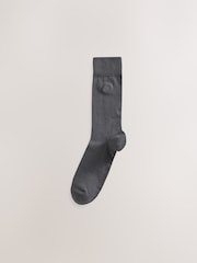 Grey 5 Pack Embroidered Lasting Fresh Socks - Image 6 of 9