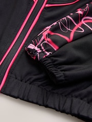 Multi Pink Heart Sports Zip Through Jacket (3-16yrs) - Image 3 of 4