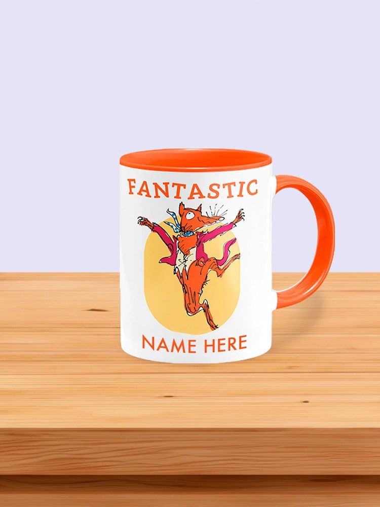 Fantastic Mr Fox, Roald Dahl Personalised Coloured Mug by Star Editions - Image 1 of 4