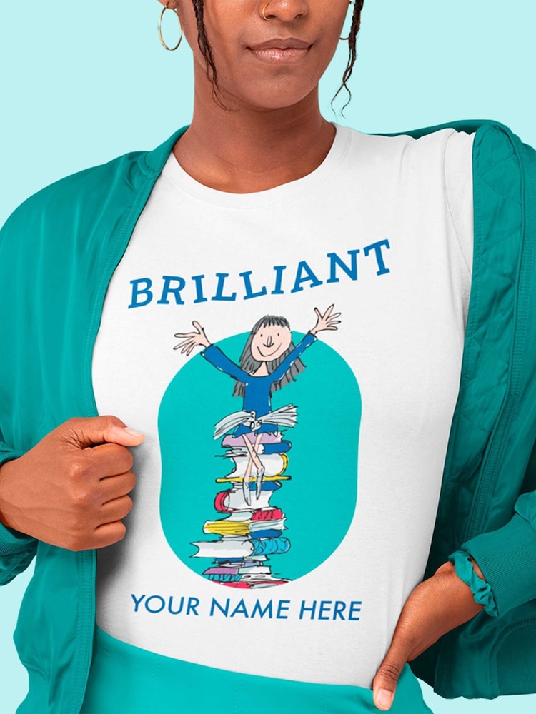 Star Editions 100% Cotton Matilda Roald Dahl Personalised T-Shirt - Image 2 of 4