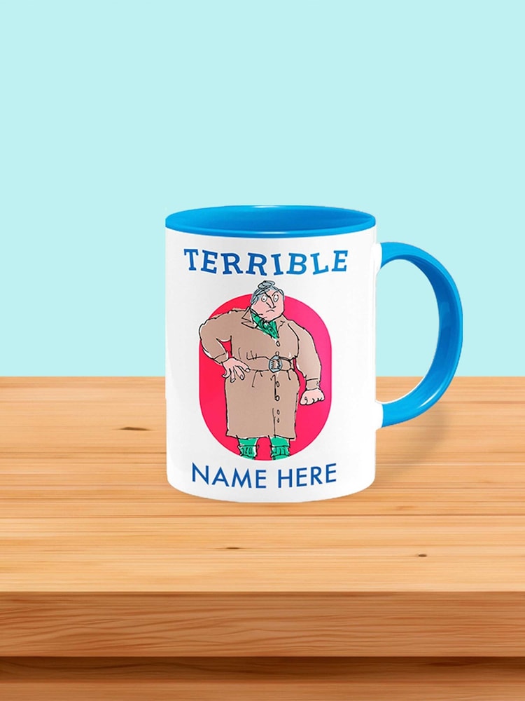 Miss Trunchbull, Matilda, Roald Dahl Personalised Coloured Mug by Star Editions - Image 1 of 4