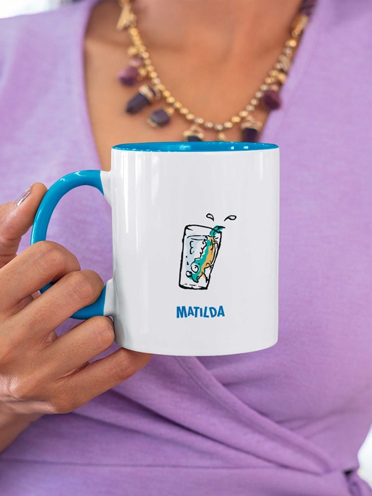 Miss Trunchbull, Matilda, Roald Dahl Personalised Coloured Mug by Star Editions - Image 2 of 4