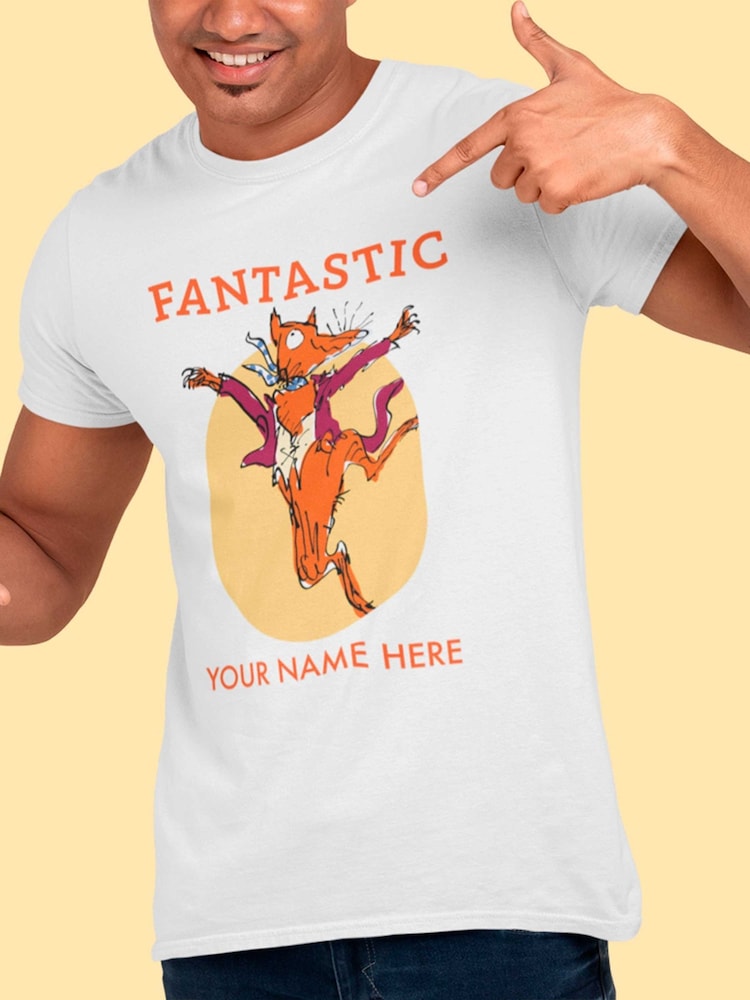 Star Editions 100% Cotton Fantastic Mr Fox Roald Dahl Personalised T-Shirt - Image 2 of 4