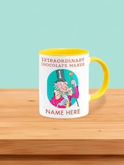Willy Wonka, Roald Dahl Personalised Coloured Mug by Star Editions - Image 1 of 4