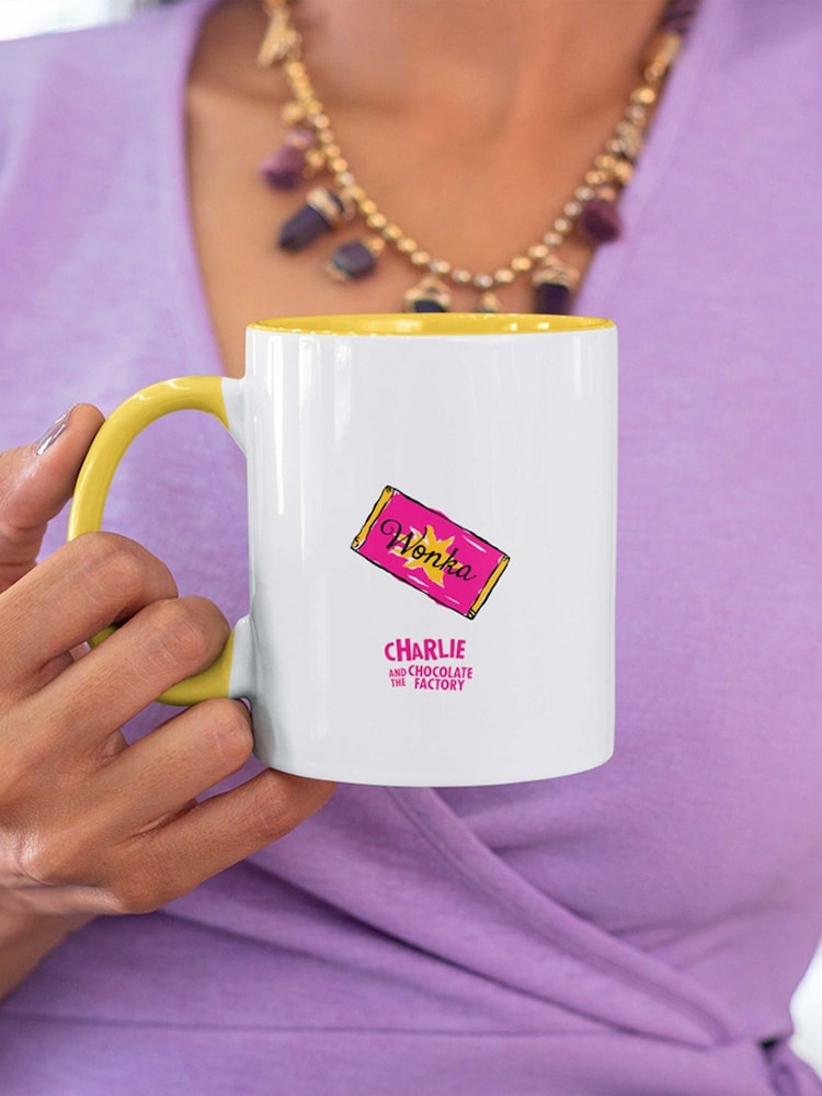 Willy Wonka, Roald Dahl Personalised Coloured Mug by Star Editions - Image 2 of 4