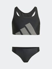 adidas Black Kids Big Logo C-back Bra & knicker Sets - Image 1 of 8
