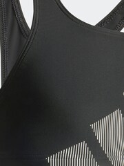adidas Black Kids Big Logo C-back Bra & knicker Sets - Image 7 of 8