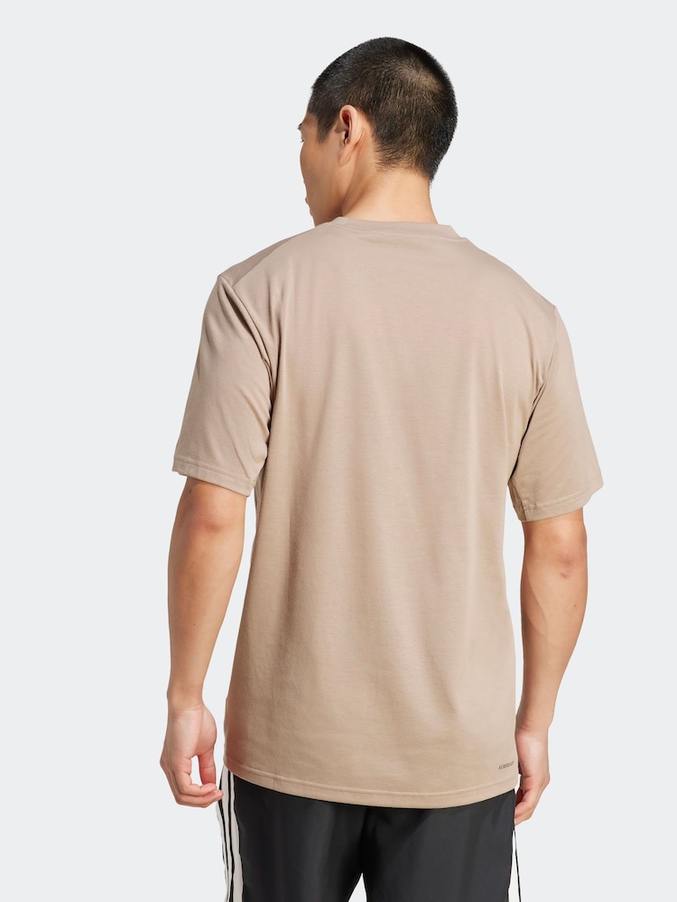 adidas Brown Train Essentials Feelready Training T-Shirt - Image 2 of 6