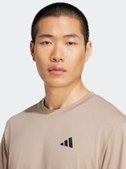 adidas Brown Train Essentials Feelready Training T-Shirt - Image 4 of 6