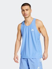 adidas Blue Own The Run Tank Vests - Image 1 of 6