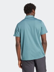 adidas Green Dark Train Essentials Training Polo Shirt - Image 2 of 6