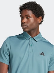 adidas Green Dark Train Essentials Training Polo Shirt - Image 4 of 6