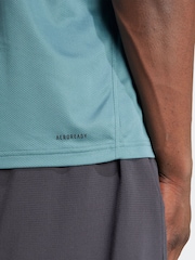 adidas Green Dark Train Essentials Training Polo Shirt - Image 5 of 6