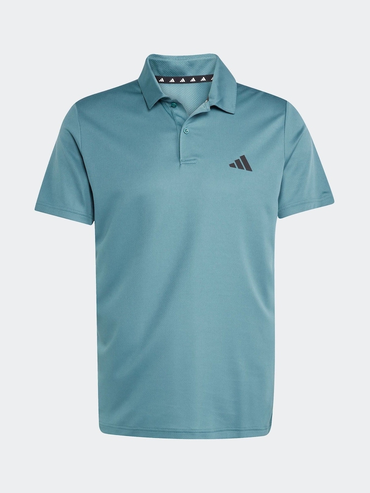 adidas Green Dark Train Essentials Training Polo Shirt - Image 6 of 6 adidas Green Dark Train Essentials Training Polo Shirt - Image 6 of 6