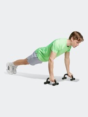 adidas Grey Gym+ Shorts - Image 3 of 6