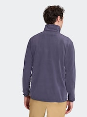 adidas Blue Multi Essentials 1/2 Zip Fleece Jacket - Image 2 of 7