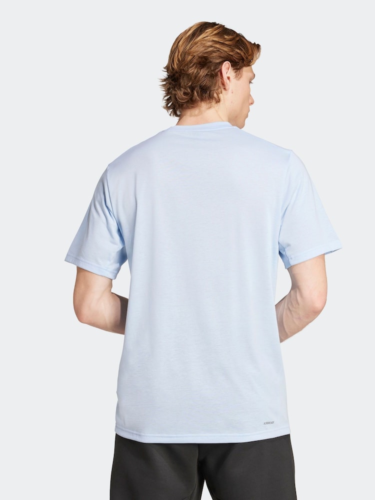 adidas Blue Dark Train Essentials Feelready Training T-Shirt - Image 2 of 6