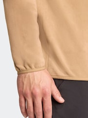 adidas Brown Multi Essentials 1/2 Zip Fleece Jacket - Image 4 of 6