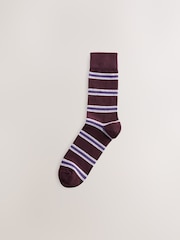 Blue/Green/Orange Pattern Socks 5 Pack - Image 4 of 8
