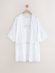 White Crochet Kimono - Image 1 of 3
