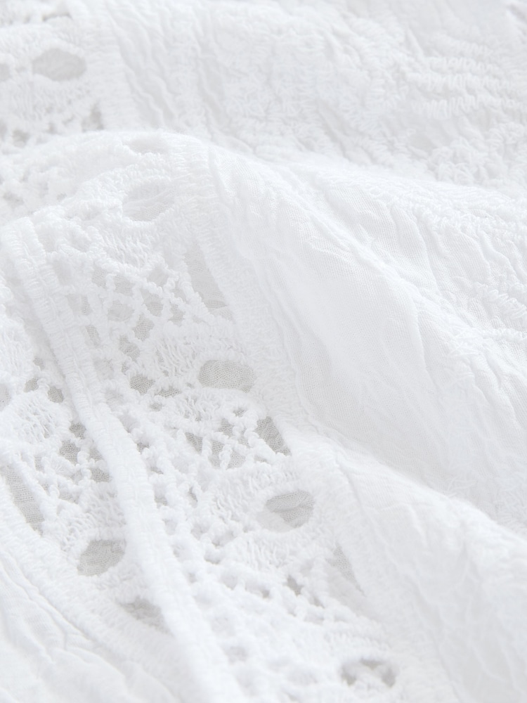 White Crochet Kimono - Image 2 of 3