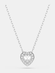 Swarovski Silver Tone x Ariana Grande Rhodium Plated Heart Pendant - Image 1 of 8