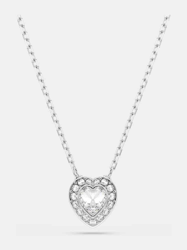 Swarovski Silver Tone x Ariana Grande Rhodium Plated Heart Pendant - Image 1 of 8