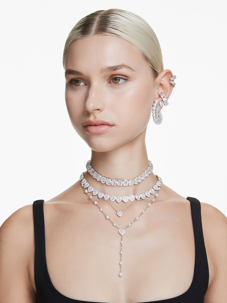 Swarovski x Ariana Grande תליון לב בציפוי רודיום - Image 7 of 8