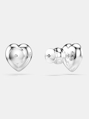 Swarovski Silver Tone x Ariana Grande Rhodium Plated Heart Stud Earrings - Image 8 of 8