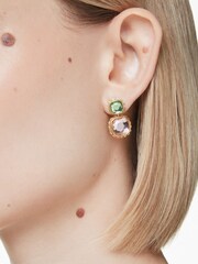 Swarovski Natural Chroma Twist Earrings - Image 2 of 6