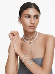 Swarovski Silver Tone x Ariana Grande Rhodium Plated Heart Tennis Bracelet - Image 2 of 8