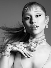 Swarovski Silver Tone x Ariana Grande Rhodium Plated Heart Tennis Bracelet - Image 3 of 8
