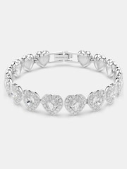 Swarovski Silver Tone x Ariana Grande Rhodium Plated Heart Tennis Bracelet - Image 4 of 8