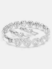 Swarovski Silver Tone x Ariana Grande Rhodium Plated Heart Tennis Bracelet - Image 8 of 8